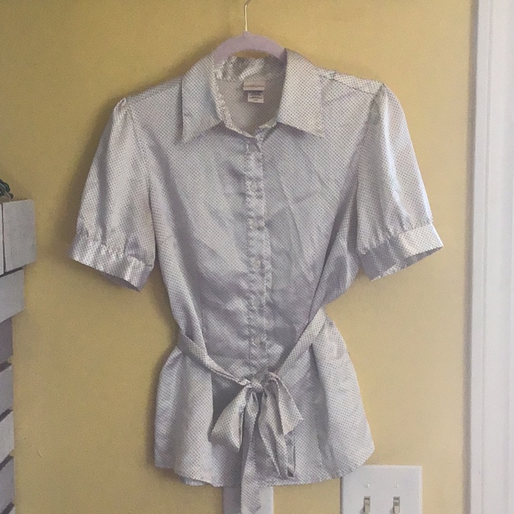 Polka dot business blouse